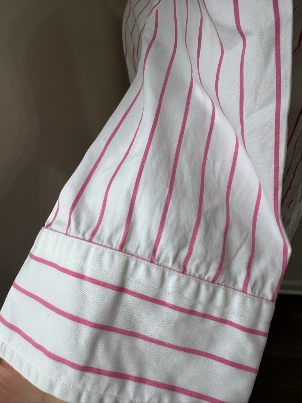 Ralph Lauren White Shirt with Pink Stripes - Picture 6 of 16